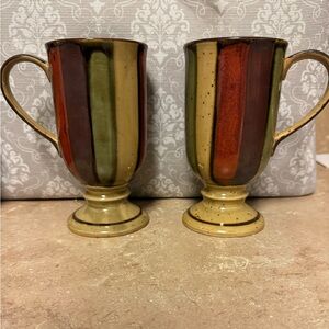 Striped Ceramic Mugs